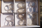 Polished Clear Quartz Galet / Palm Stones  x 17 From Madagascar - Toprock Gemstones and Minerals 