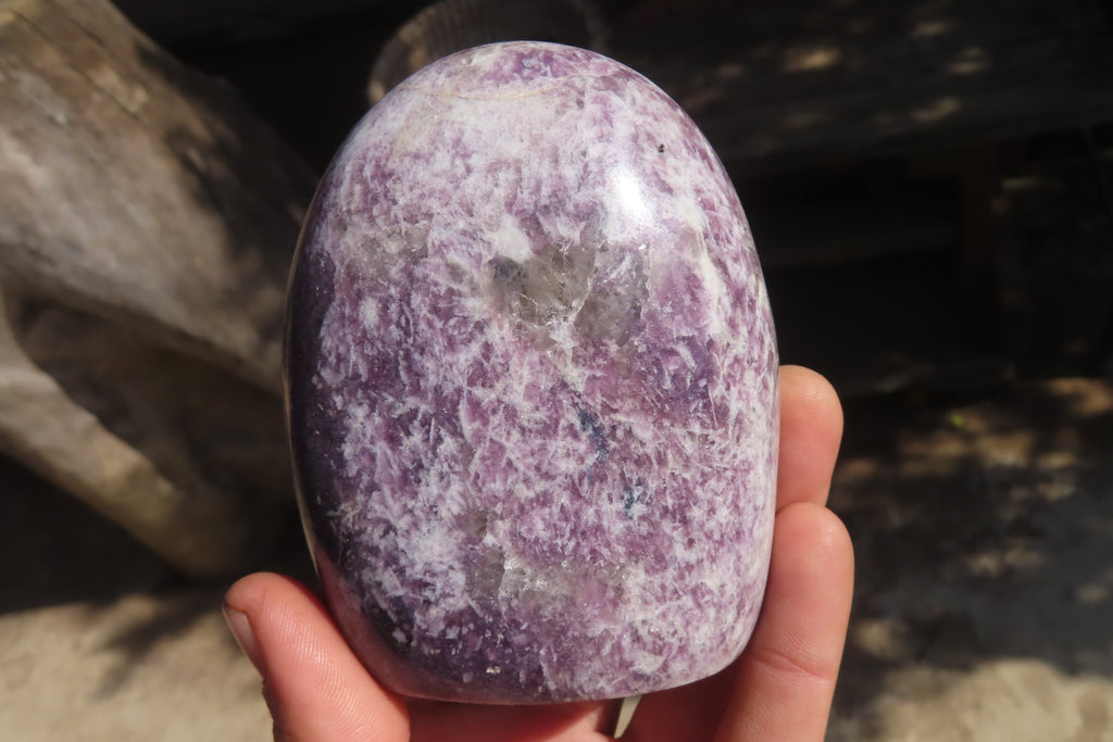 Polished Purple Lepidolite Free Forms  x 3 From Madagascar - Toprock Gemstones and Minerals 