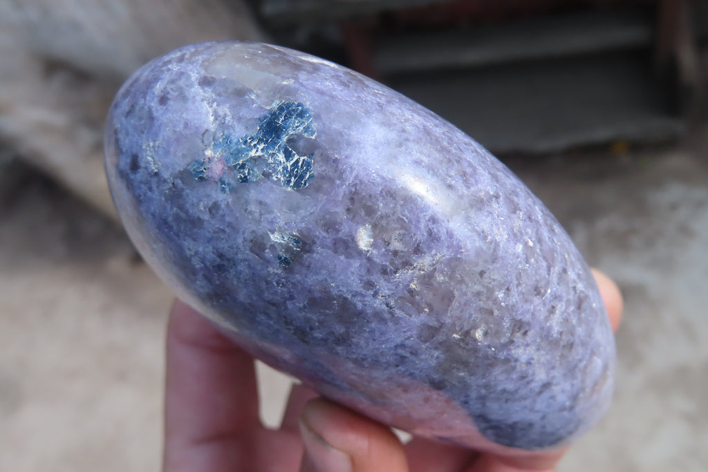 Polished Purple Lepidolite Free Forms  x 3 From Madagascar - Toprock Gemstones and Minerals 