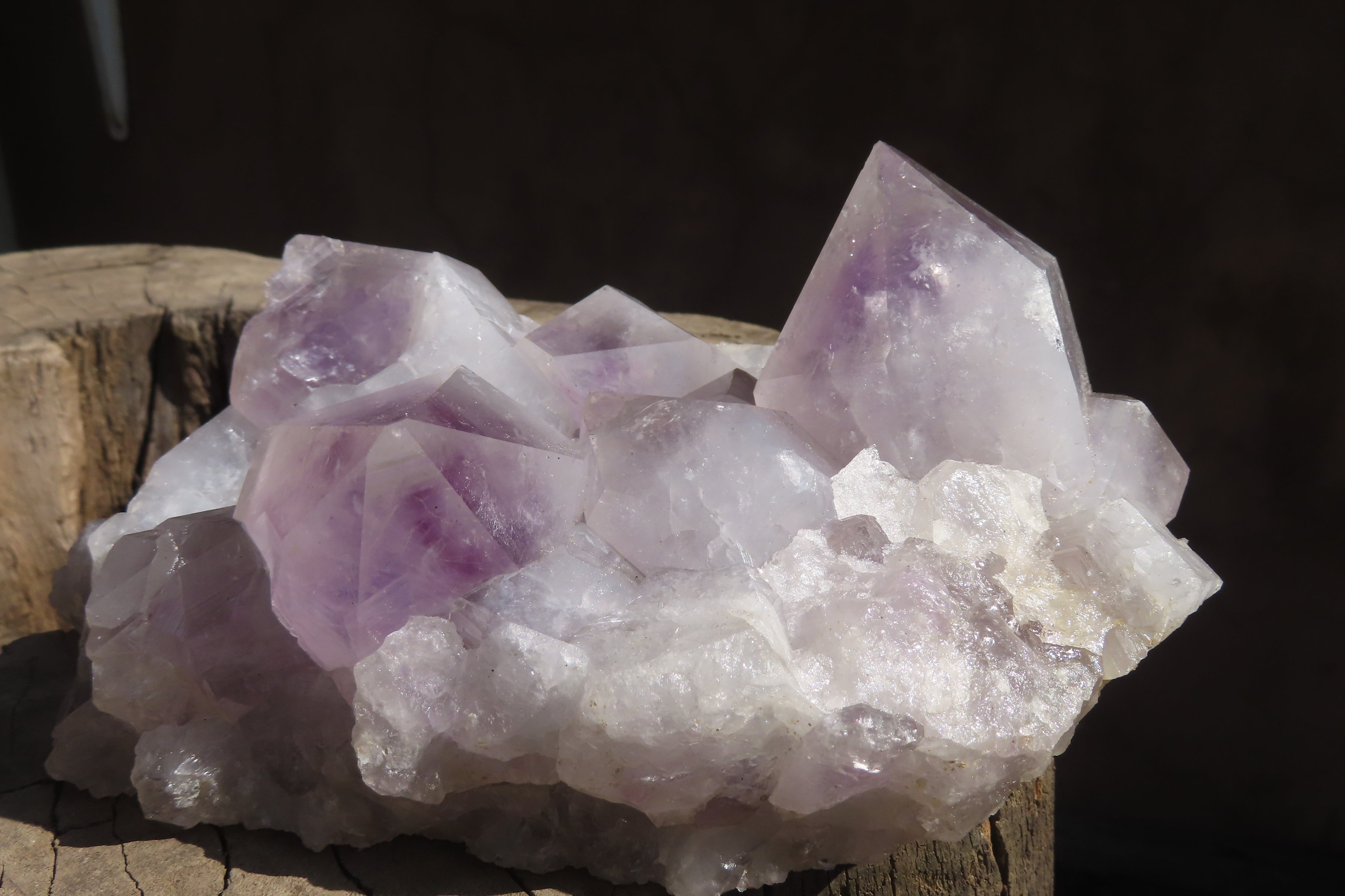 Natural Jacaranda Amethyst Clusters x 2 From Mumbwe, Zambia - Toprock Gemstones and Minerals 
