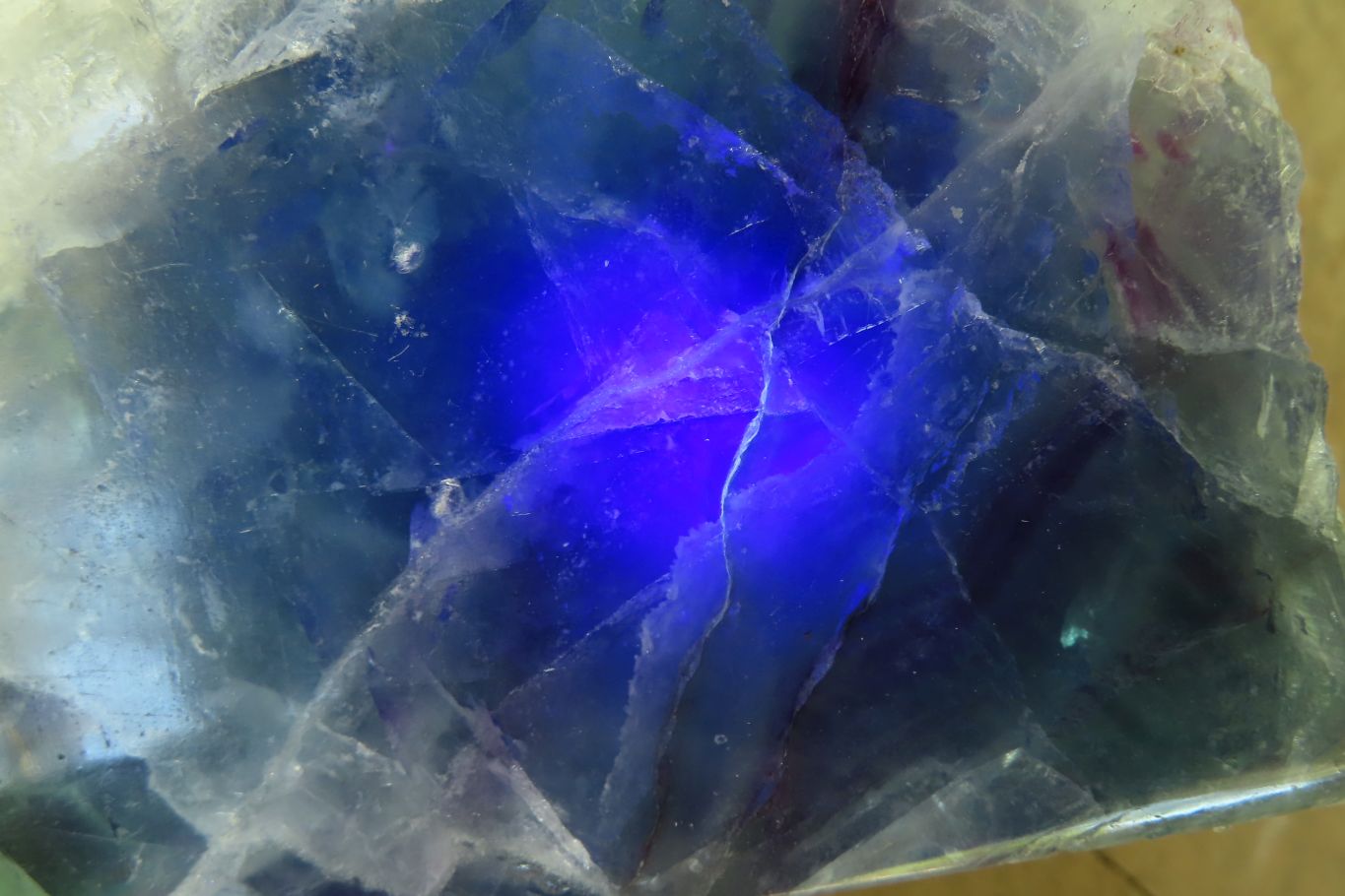 Polished One Side Polished Watermelon Fluorite Pieces  x 3 From Uis, Namibia - Toprock Gemstones and Minerals 