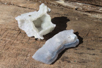 Natural Etched Blue Chalcedony Specimens x 35 From Nsanje, Malawi - Toprock Gemstones and Minerals 