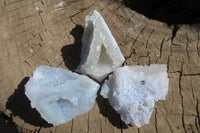 Natural Etched Blue Chalcedony Specimens x 35 From Nsanje, Malawi - Toprock Gemstones and Minerals 