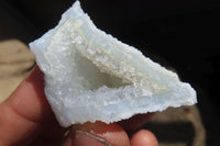 Natural Etched Blue Chalcedony Specimens x 35 From Nsanje, Malawi - Toprock Gemstones and Minerals 