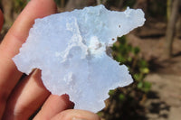 Natural Etched Blue Chalcedony Specimens x 35 From Nsanje, Malawi - Toprock Gemstones and Minerals 