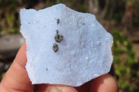 Natural Etched Blue Chalcedony Specimens x 35 From Nsanje, Malawi - Toprock Gemstones and Minerals 
