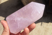 Polished Rose Quartz Points x 3 From Madagascar - Toprock Gemstones and Minerals 