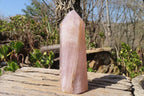 Polished Rose Quartz Points x 3 From Madagascar - Toprock Gemstones and Minerals 