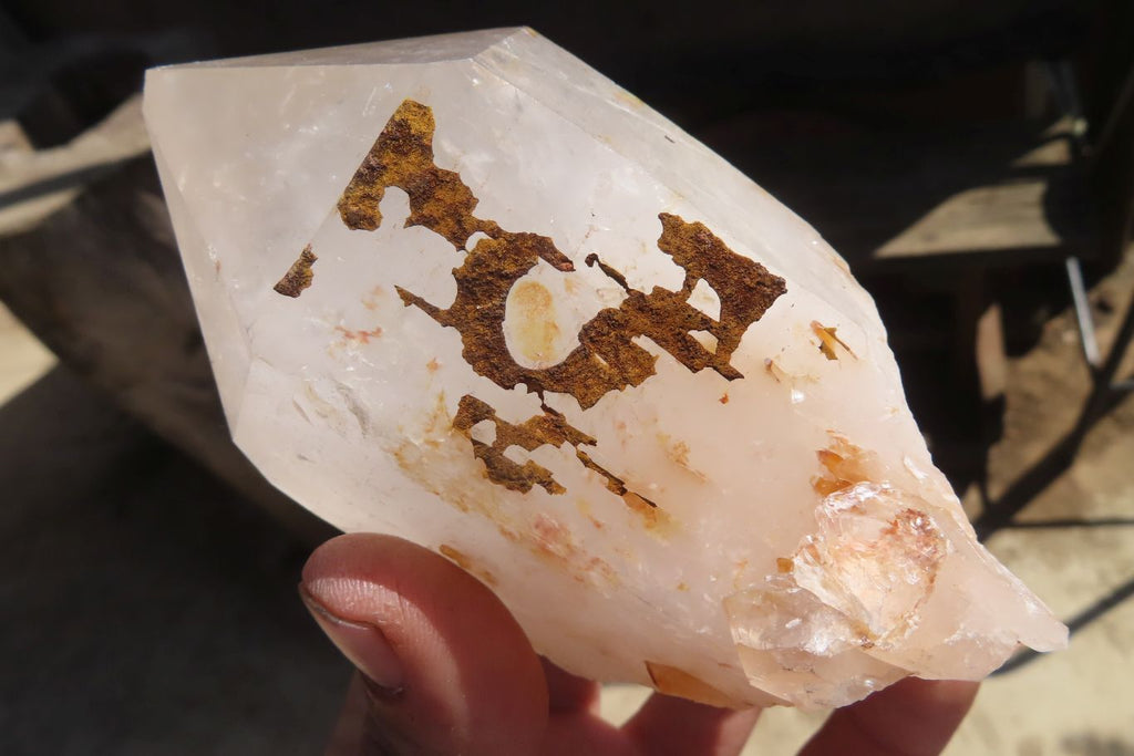 Natural Candle Quartz Crystal Point Specimens x 6 From Madagascar - Toprock Gemstones and Minerals 