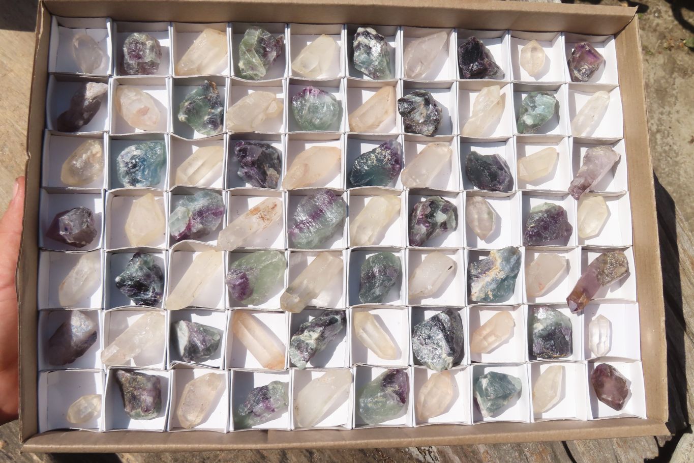 Natural Mixed Selection Of Crystals and Minerals x 70 From South Africa - Toprock Gemstones and Minerals 