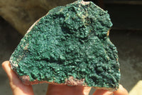 Natural Crystalline Malachite Specimens  x 2 From Congo - Toprock Gemstones and Minerals 