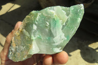 Natural Green Jade Cobbed Specimens x 12 From Swaziland