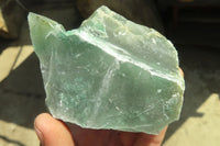 Natural Green Jade Cobbed Specimens x 12 From Swaziland