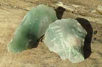 Natural Green Jade Cobbed Specimens x 12 From Swaziland