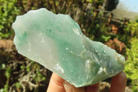 Natural Green Jade Cobbed Specimens x 12 From Swaziland
