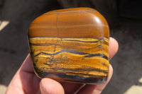 Polished Golden Tigers Eye Free Forms x 6 From Prieska, South Africa