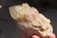 Natural Smokey Phantom Quartz Clusters x 6 From Luena, Congo - Toprock Gemstones and Minerals 