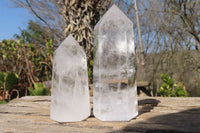 Polished Clear Quartz Points x 6 From Madagascar - Toprock Gemstones and Minerals 
