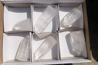 Polished Clear Quartz Points x 6 From Madagascar - Toprock Gemstones and Minerals 