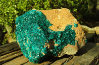 Natural Extra Large Dioptase Dolomite Specimen  x 1 From Congo - Toprock Gemstones and Minerals 