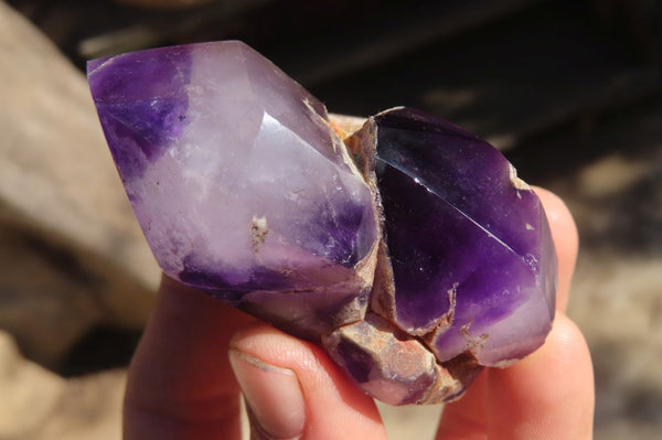 Polished Mixed Amethyst Crystals  x 6 From Madagascar
