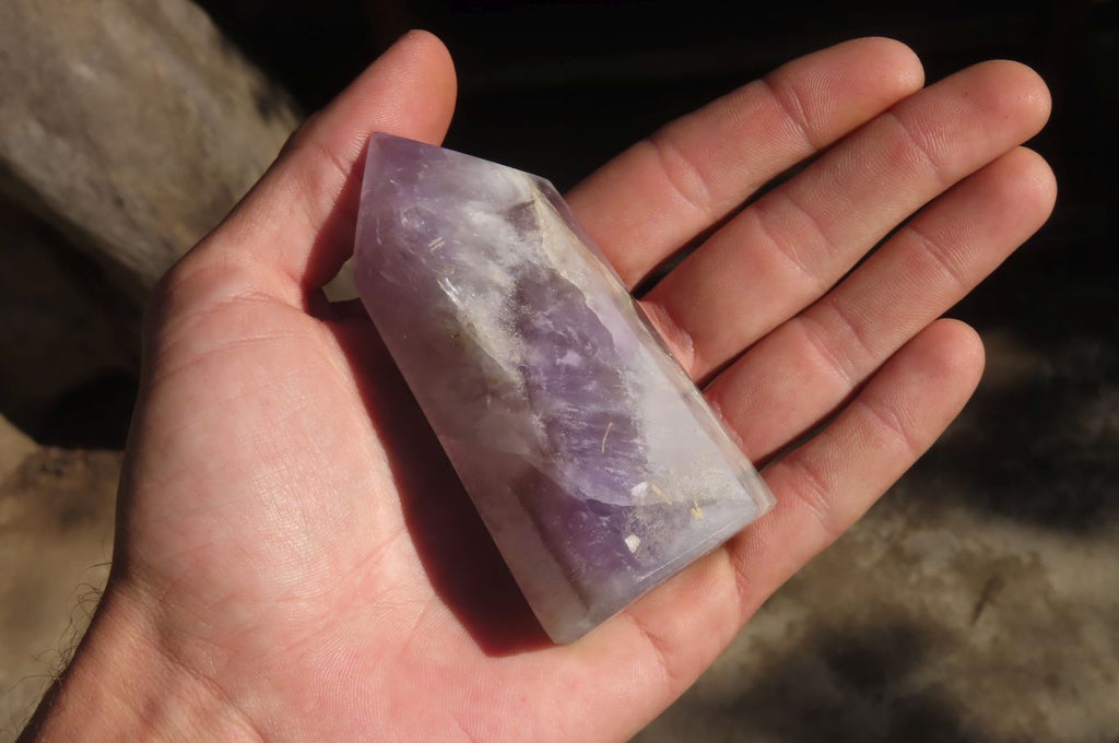 Polished Mixed Amethyst Crystals  x 6 From Madagascar - Toprock Gemstones and Minerals 