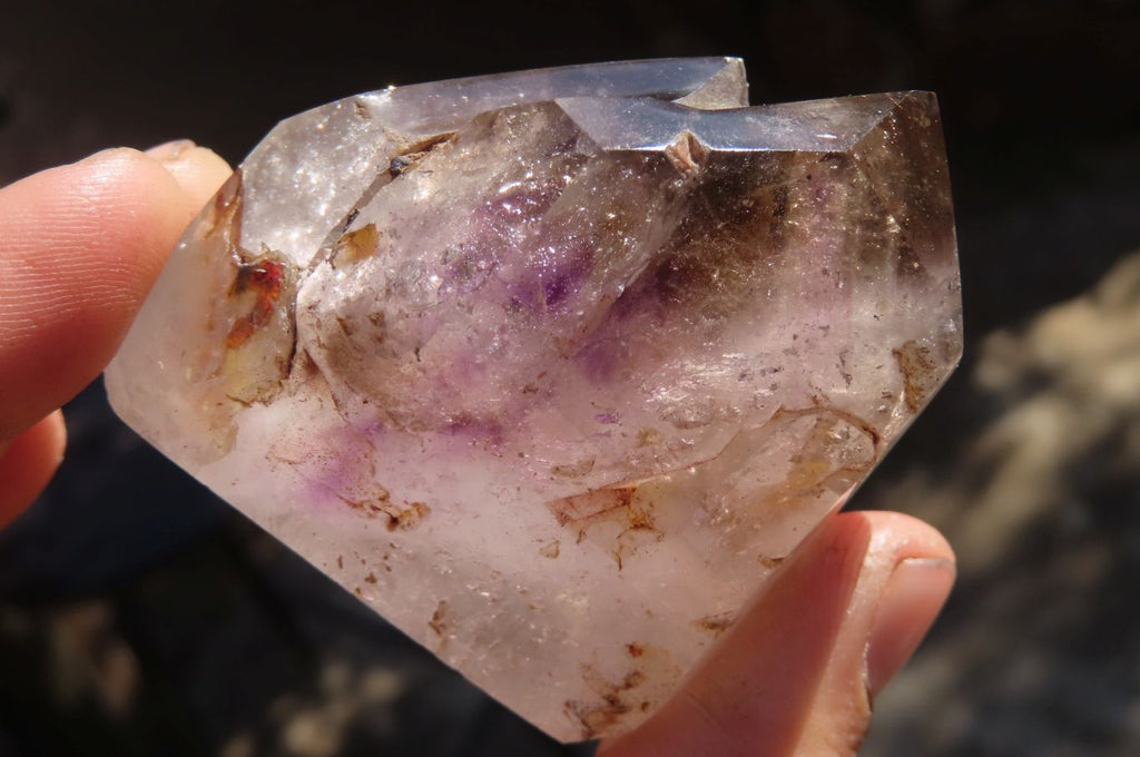 Polished Mixed Amethyst Crystals  x 6 From Madagascar - Toprock Gemstones and Minerals 