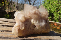 Natural Cascading Smokey Quartz Clusters x 2 From Luena, Congo - Toprock Gemstones and Minerals 