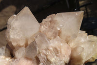 Natural Cascading Smokey Quartz Clusters x 2 From Luena, Congo - Toprock Gemstones and Minerals 