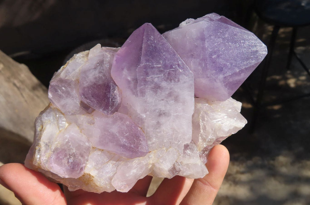 Natural Jacaranda Amethyst Clusters x 2 From Mumbwe, Zambia - Toprock Gemstones and Minerals 