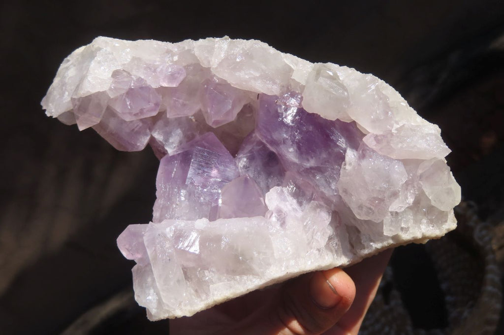 Natural Jacaranda Amethyst Clusters x 2 From Mumbwe, Zambia - Toprock Gemstones and Minerals 