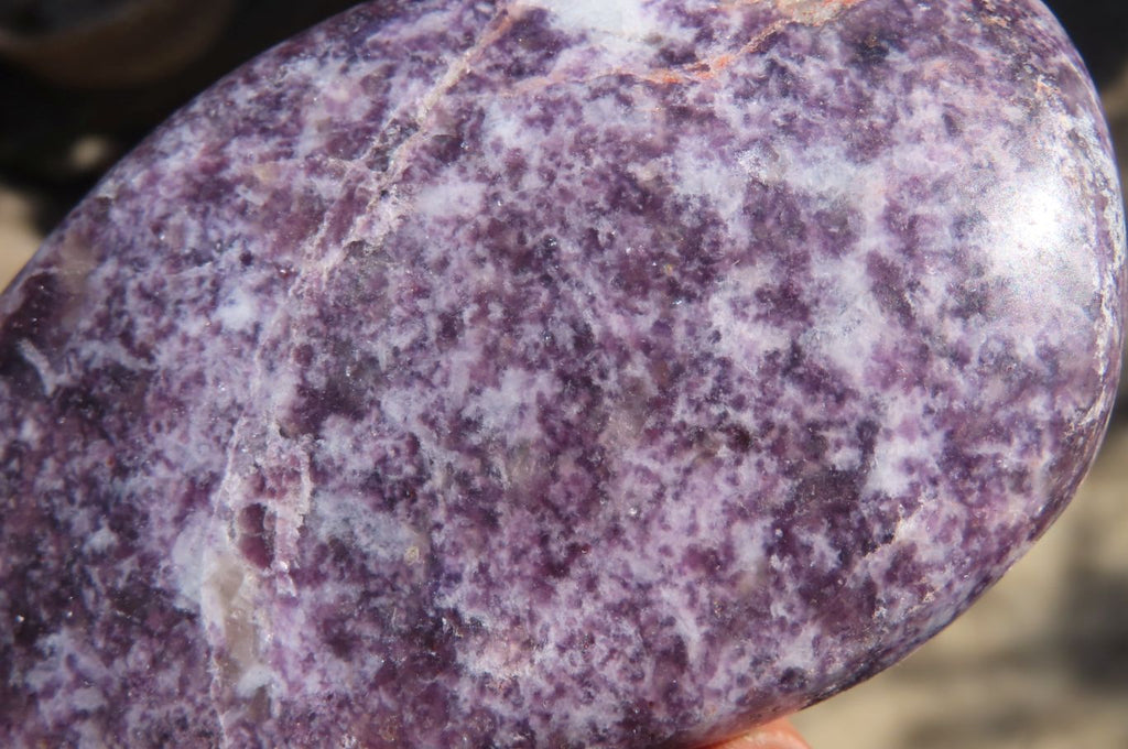 Polished Purple Lepidolite Standing Free Forms  x 2 From Zimbabwe - Toprock Gemstones and Minerals 