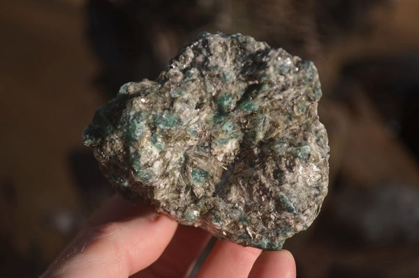 Natural Rare Emerald Mica In Matrix Cobbed Specimens x 6 From Mutoko, Zimbabwe - Toprock Gemstones and Minerals 