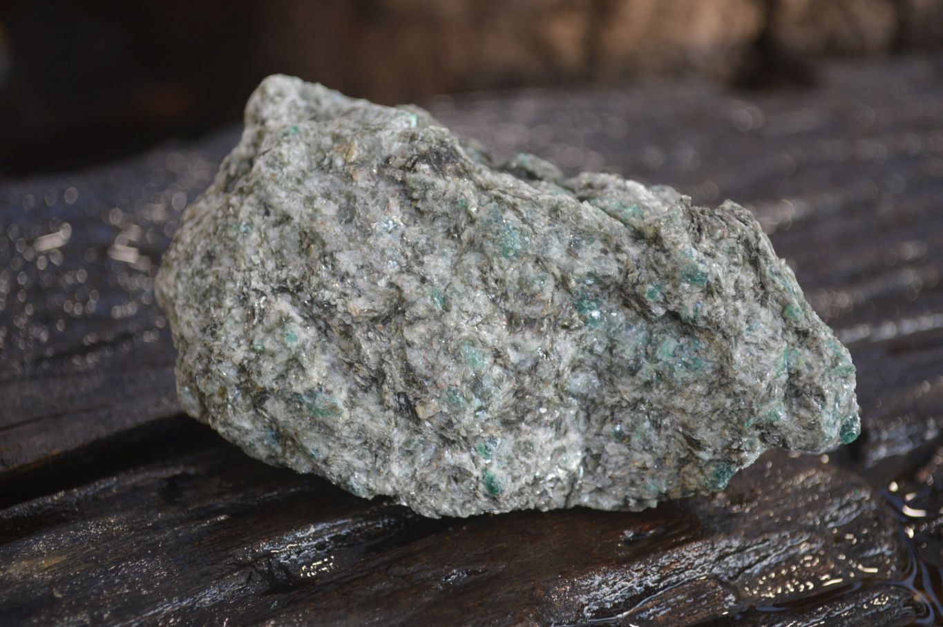 Natural Rare Emerald Mica In Matrix Cobbed Specimens x 6 From Mutoko, Zimbabwe - Toprock Gemstones and Minerals 