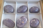 Polished Large Lepidolite Gallets x 6 From Zimbabwe - Toprock Gemstones and Minerals 