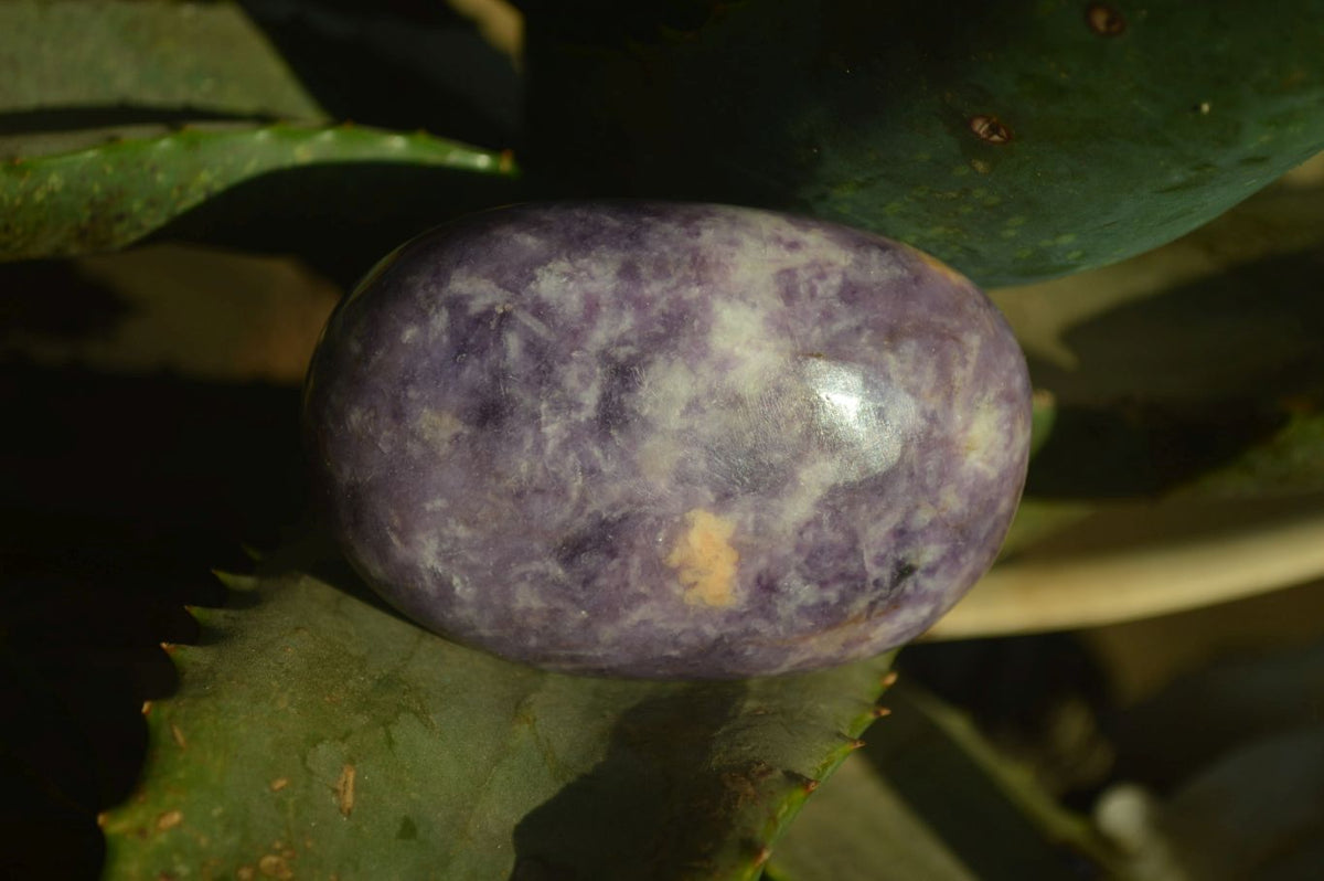 Polished Large Lepidolite Gallets x 6 From Zimbabwe - Toprock Gemstones and Minerals 