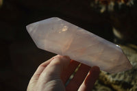 Polished Double Terminated Rose Quartz Points x 4 From Madagascar - Toprock Gemstones and Minerals 