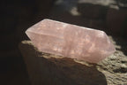Polished Double Terminated Rose Quartz Points x 4 From Madagascar - Toprock Gemstones and Minerals 