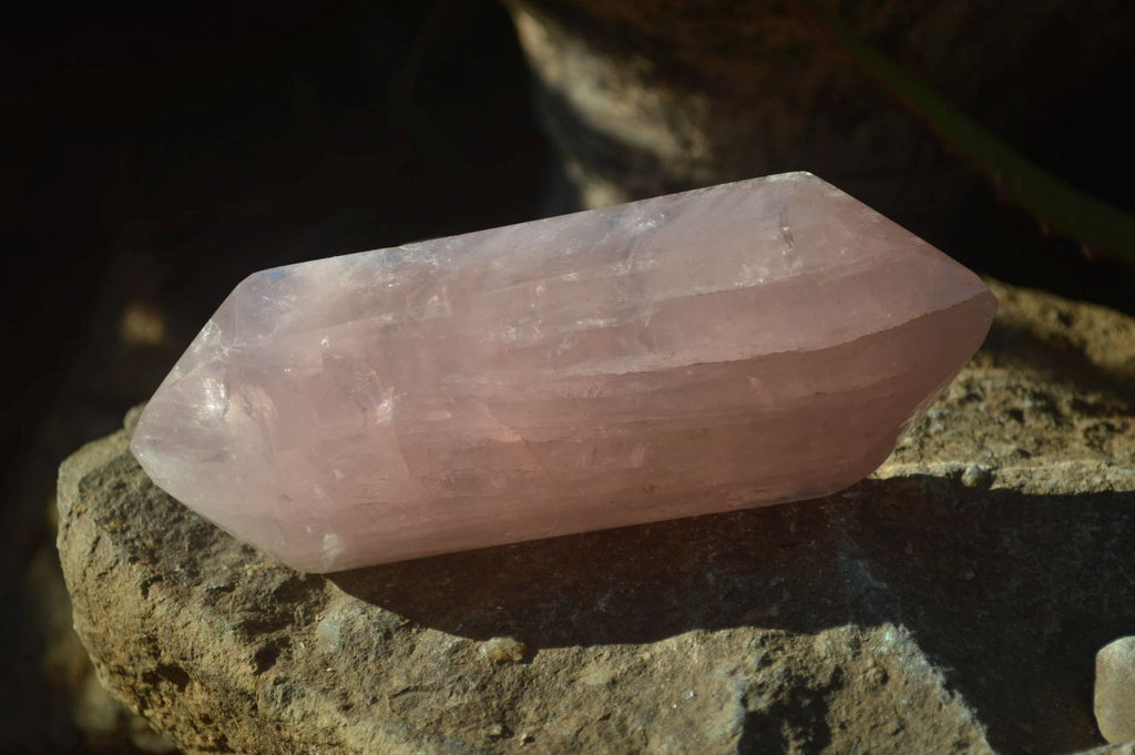 Polished Double Terminated Rose Quartz Points x 4 From Madagascar - Toprock Gemstones and Minerals 