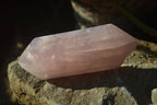 Polished Double Terminated Rose Quartz Points x 4 From Madagascar - Toprock Gemstones and Minerals 