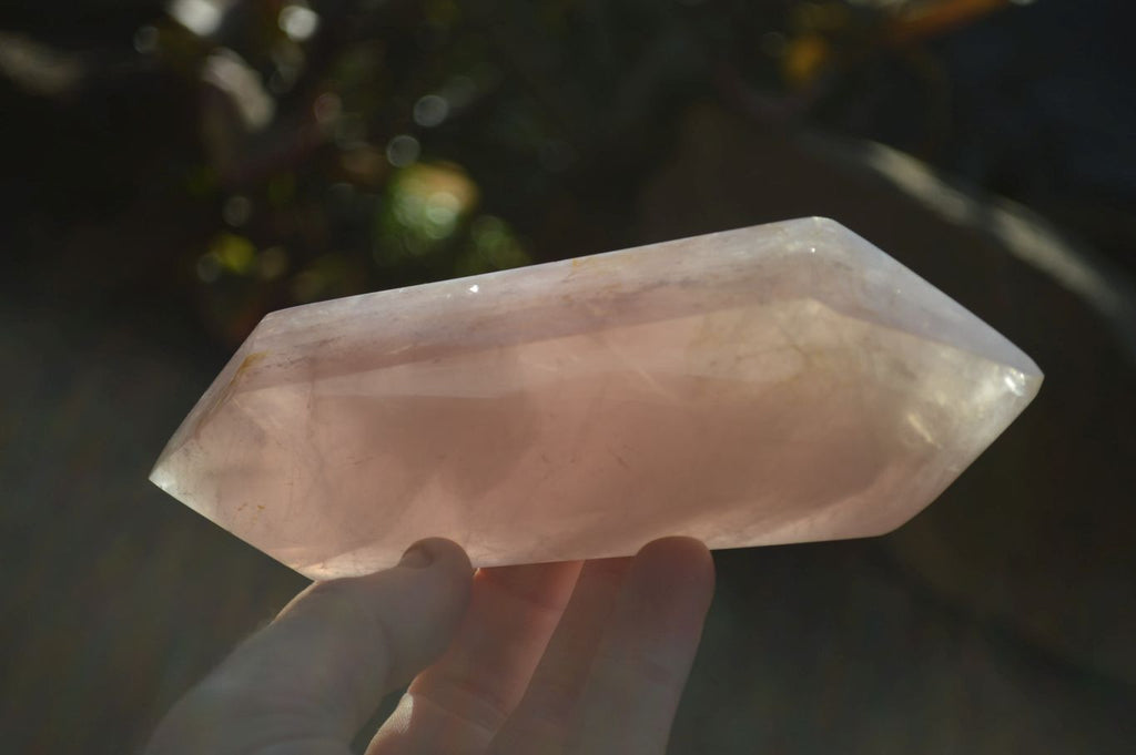 Polished Double Terminated Rose Quartz Points x 4 From Madagascar - Toprock Gemstones and Minerals 