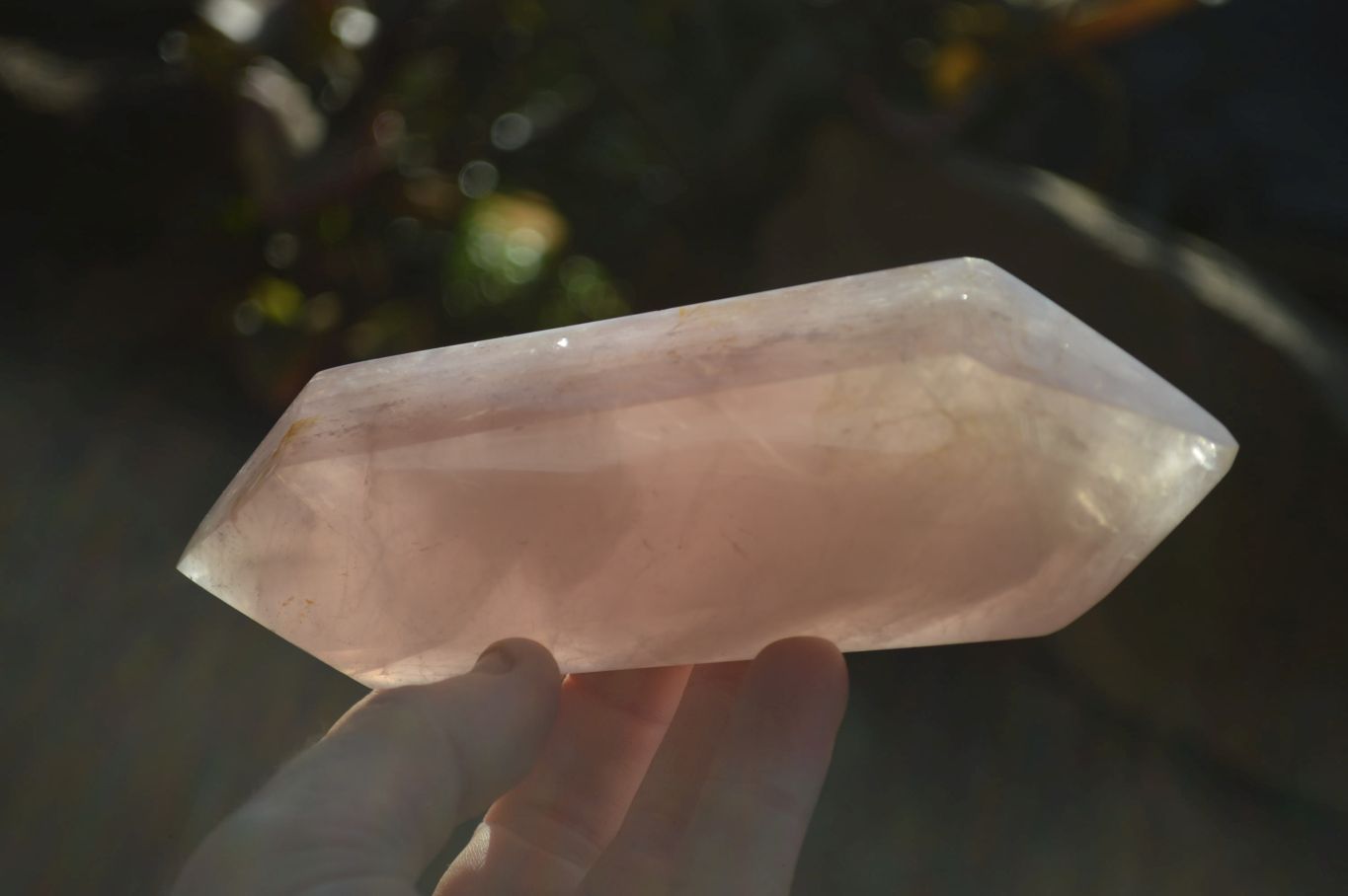 Polished Double Terminated Rose Quartz Points x 4 From Madagascar - Toprock Gemstones and Minerals 