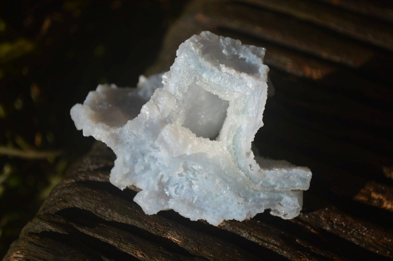 Natural Etched Blue Chalcedony Specimens x 12 From Nsanje, Malawi - Toprock Gemstones and Minerals 