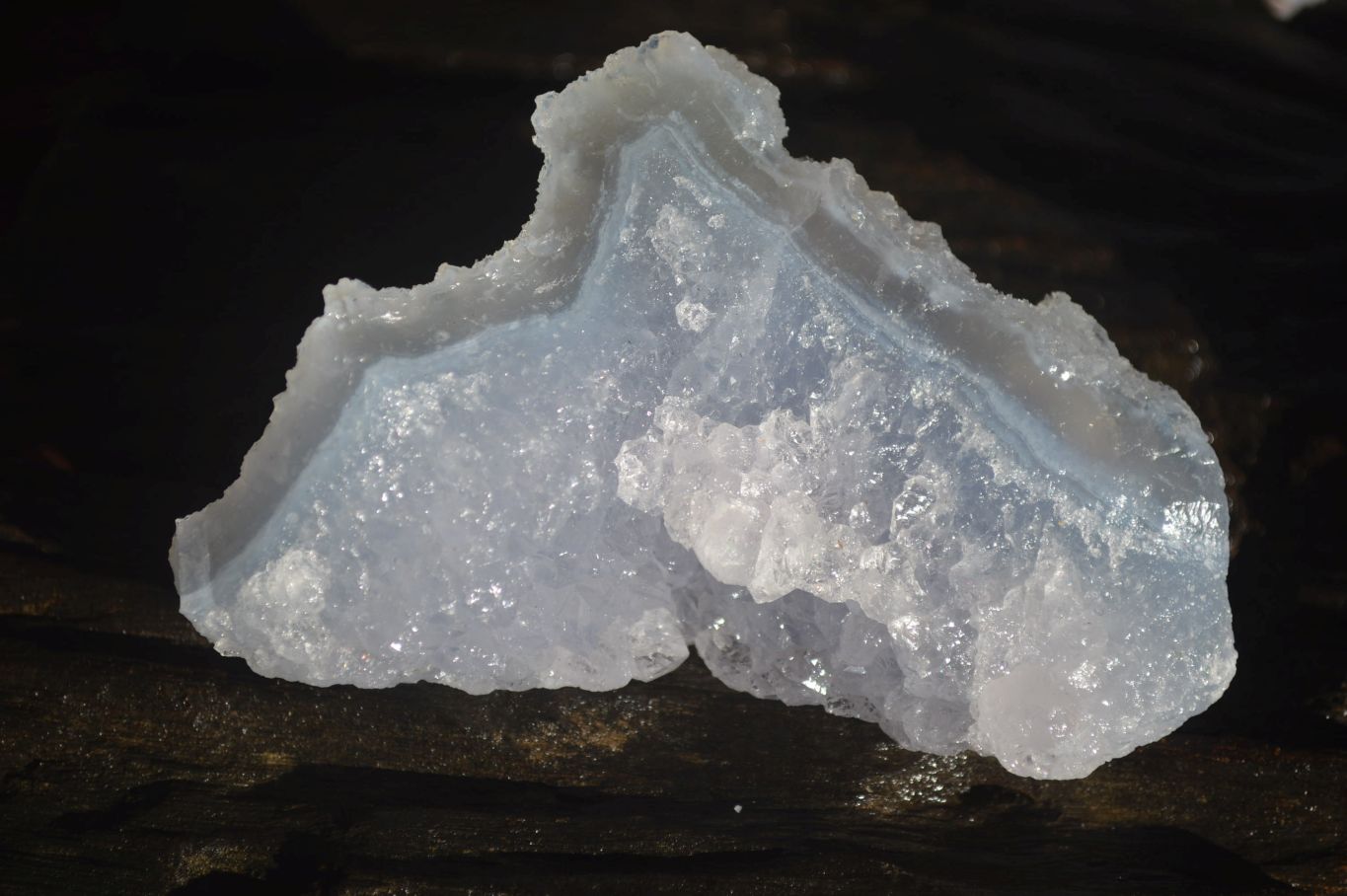 Natural Etched Blue Chalcedony Specimens x 12 From Nsanje, Malawi - Toprock Gemstones and Minerals 