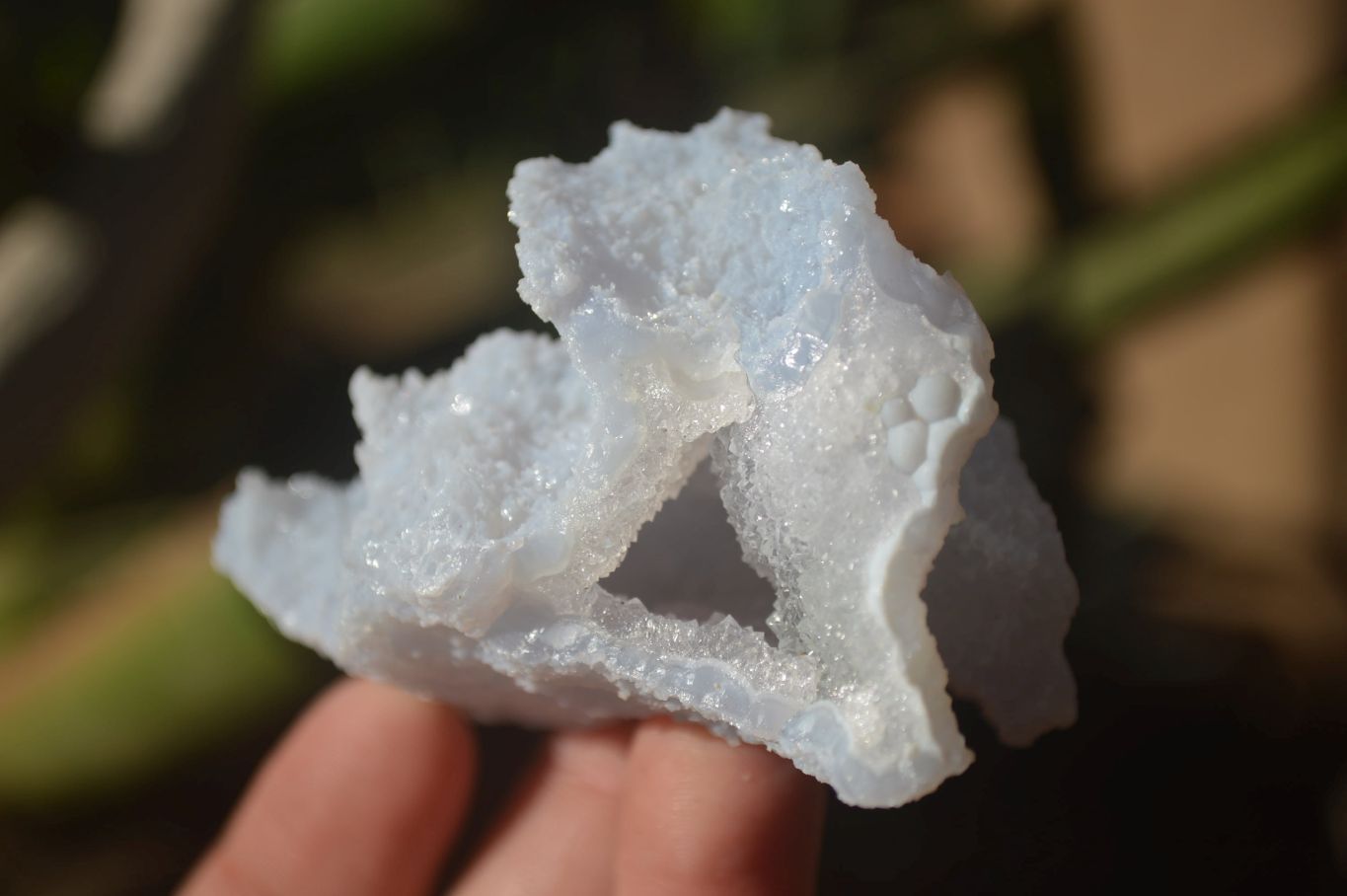 Natural Etched Blue Chalcedony Specimens x 12 From Nsanje, Malawi - Toprock Gemstones and Minerals 