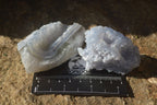 Natural Etched Blue Chalcedony Specimens x 12 From Nsanje, Malawi - Toprock Gemstones and Minerals 