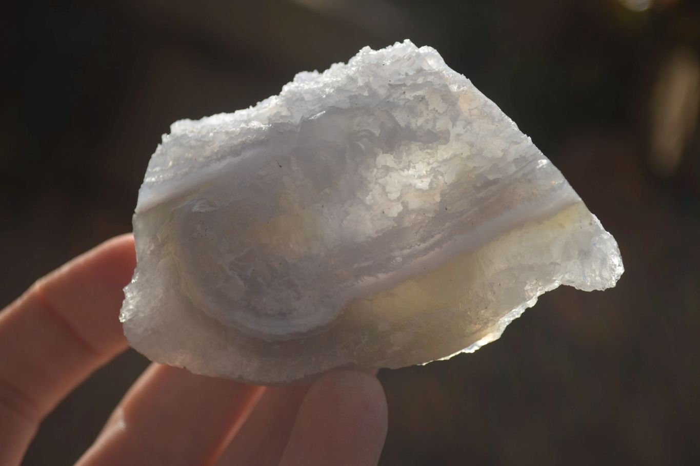 Natural Etched Blue Chalcedony Specimens x 12 From Nsanje, Malawi - Toprock Gemstones and Minerals 