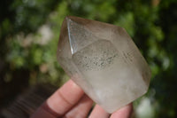 Polished Smokey Window Quartz Points x 2 From Ankazobe, Madagascar - Toprock Gemstones and Minerals 