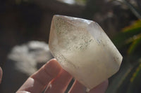 Polished Smokey Window Quartz Points x 2 From Ankazobe, Madagascar - Toprock Gemstones and Minerals 