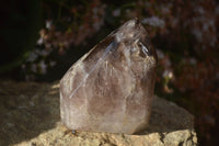 Polished Smokey Window Quartz Points x 2 From Ankazobe, Madagascar - Toprock Gemstones and Minerals 